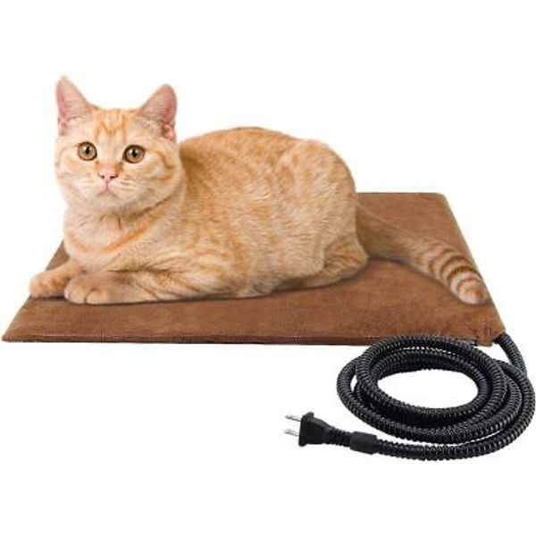 Pet Heating Pad, Electric Heated Pad for Dog Cat, Warm Mat S:16'' x 13''