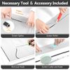 Window Screen Door Repair Kit, 39" x 78" Screen Door Mesh Replacement Kit, Du...