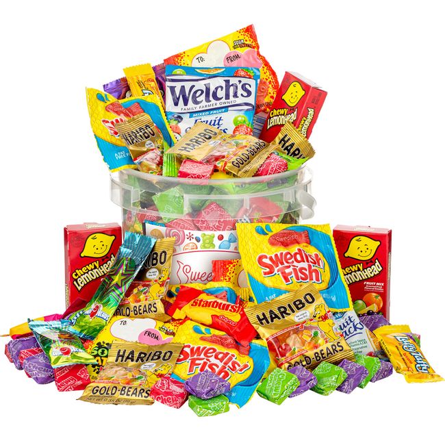 Candy Variety Pack - Bulk Candy Care Package - 2 lb Assorted Candy Box - Movie Night Supplies, Snack Food Gift, Office Candy Assortment - Gift Box for Birthday Party, Kids, College Students & Adults