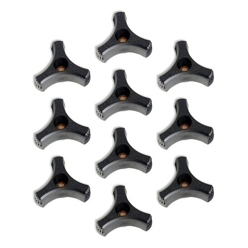 1/4 20 Male Thread Wing Nut Knob 2 inch Diameter with 2 inch Long Threaded Post for Lawn Mower, Woodworking Tools & Jigs, Clamps Umbrella Base, 10PCS Wing Nut Knob