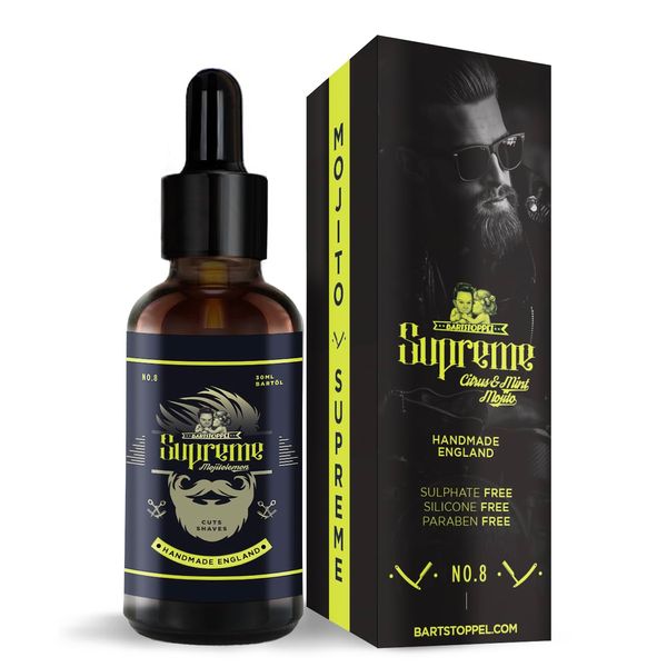 Beard Oil Vanilla Fragrance with Safety Razor and Holder Original Beard Care Beard Stubble© Supreme Series 30ml 1