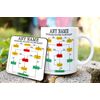 Problem Solving Flowchart Personalised Custom Name Mug and Coaster Set Tea Coffe Cup Customised