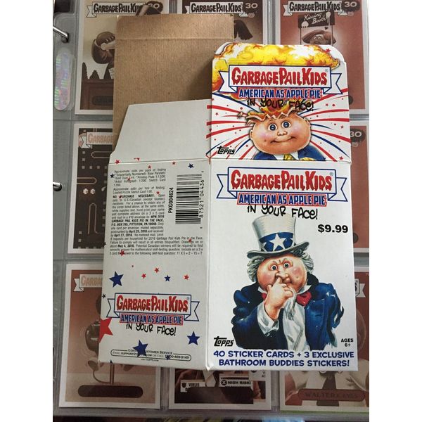 2016 Garbage Pail Kids As American As Apple Pie AAAP 2 Empty Blaster Box