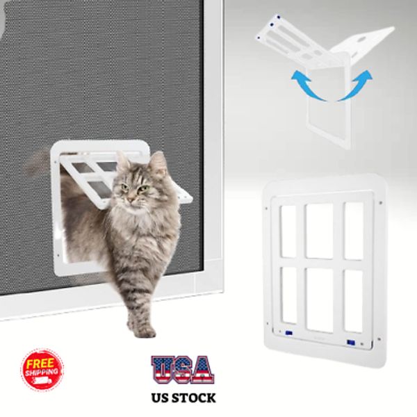 Dog Door for Screen Door, Pet Screen Door for Small Dog