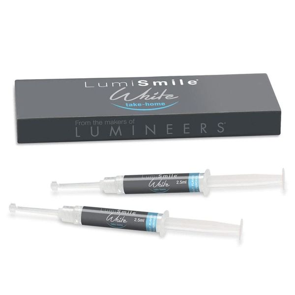 LumiSmile White Take-Home Teeth Whitening Treatment Syringes; Two (2) 2.5 ml Syringes of 16% Carbamide Peroxide Whitening Treatment