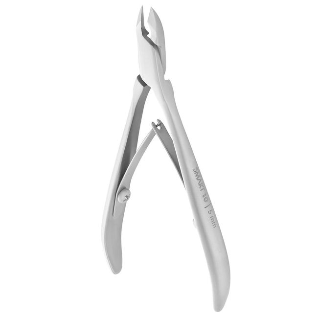 STALEKS PRO Smart 10 NS-10-5 Cuticle Nippers 1/2 Jaw 0.2 Inch 5mm For Professionals and Experts Handmade in Europe with Blade Protector