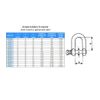 100 pc/s galvanised Steel D-Shackle 8mm for Rope