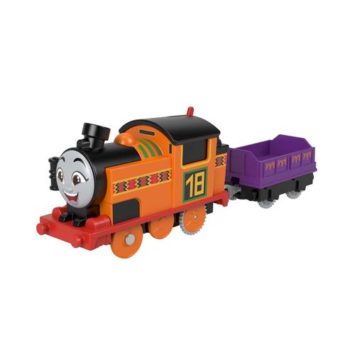 Thomas & Friends Motorized Toy Train Nia Battery-Powered Engine with Cargo for Pretend Play Preschool Kids Ages 3+ Years​