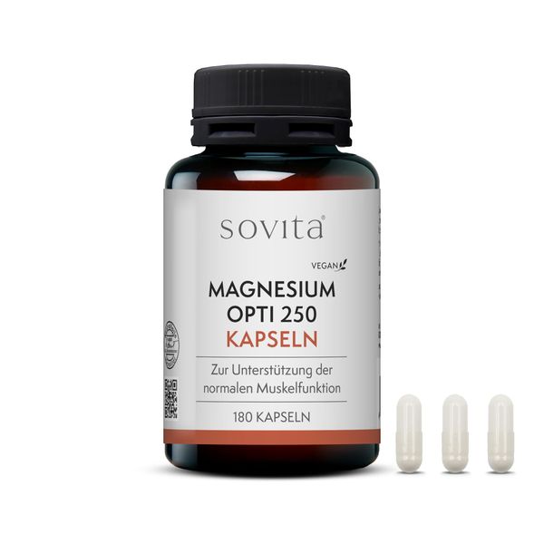 Sovita Magnesium Opti 250 Tablets | Muscle Function & Nervous System | Sports & Everyday Use