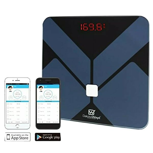 Smart Wireless Digital Bathroom Bluetooth Body Fat Scale iOS Android Mass BMI