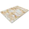 Glass Chopping Board | Kitchen Worktop Protector | Multifunctional Cutting Board | Work Top Savers | Kitchen Accessories | Extra Large | White Gold Print