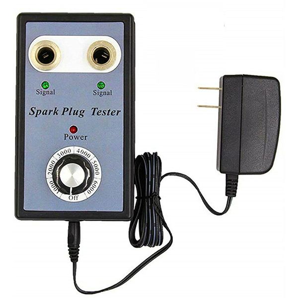 Dual Plug Car Spark Plug Tester 12V Gasoline Ignition Plug Diagnostic Tool USA