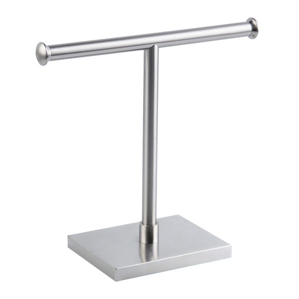 GERZWY Hand Towel Holder Stand Modern Tree Rack Free Standing for Countertop, SUS 304 Stainless Steel Brushed Finished