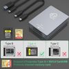 CFexpress Type A and SD Dual-Slot Card Reader, USB 3.1 Gen 2 10Gbps CFexpress Reader, Portable CF Express Card Reader Included USB C to USB A/C Cable, Compatible with Windows/Mac/Linux/Android