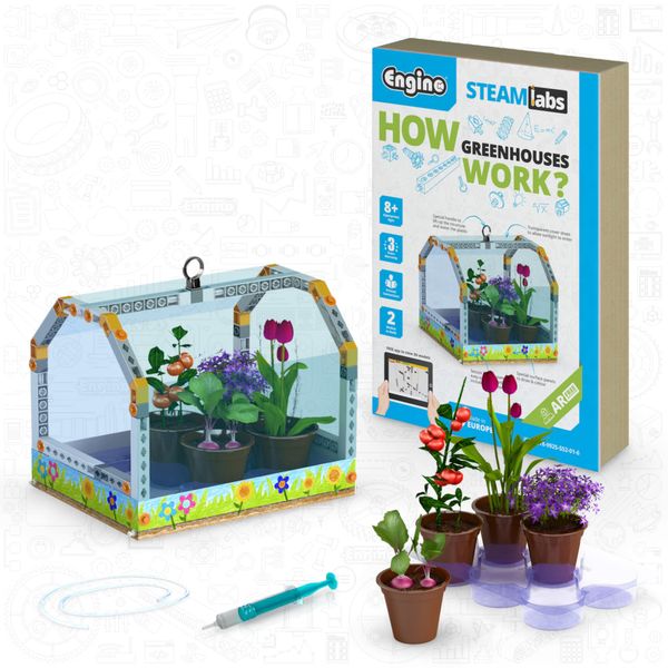 Engino STEAM Labs How Greenhouses Work Construction Toy for Ages 8+