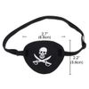 Lansonee Soft Comfortable Pirate Eye Pirate Eye Patch Mask Skull and Cross Bones with Adjustable Strap