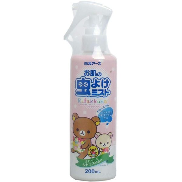 Skin Insect Repellent Mist, Rilakkuma Citrus Scent, 6.8 fl oz (200 ml) x 20 Packs