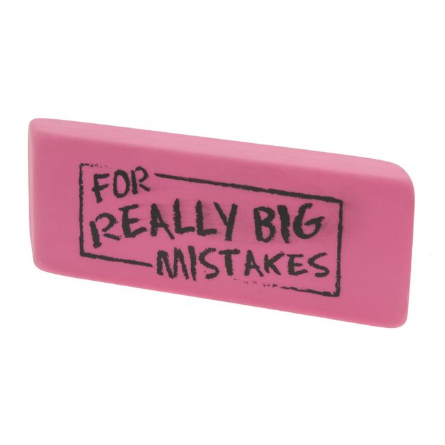 Rhode Island Novelty Jumbo Big Mistake Wedge Eraser, One Per Order