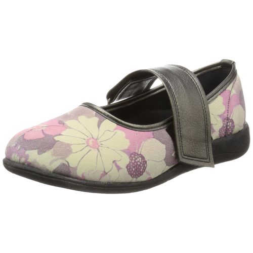 Marianne SaiSai Women's Pumps, Care Shoes, Flower Print, fleur purple