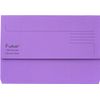 Forever A4 Half Flap Rigid Card Document Wallets Assorted Colours - Pack of 5