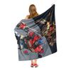 Northwest Transformers Silk Touch Throw Blanket, 50" x 60", Scourge Versus Optimus Prime