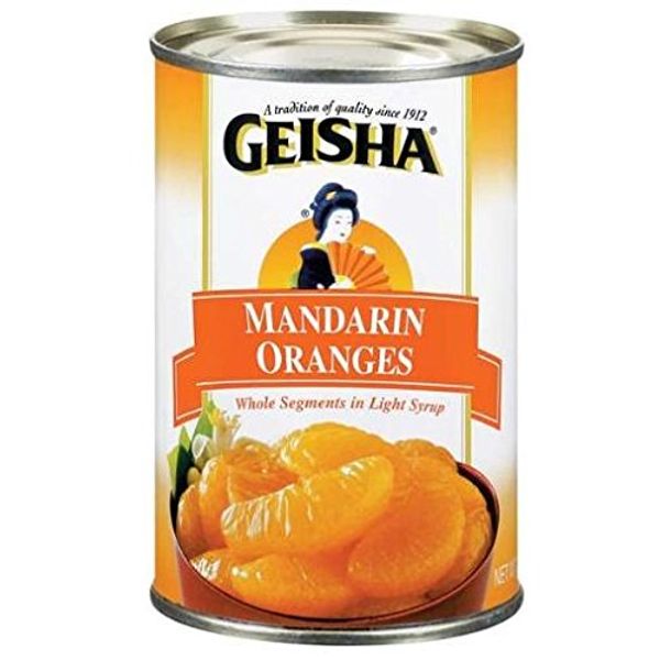 Geisha Premium Mandarin Oranges in Light Syrup (Pack of 3) 15 oz Cans