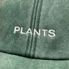 Vivian Flytrap Unisex Plants Washed Embroidered Dad Baseball Cap - Bottle Green