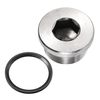 YOKIVE M33 x 2 Stainless Steel Pipe Plug, Internal Hex Head Socket Pipe Fitting | Pipe Accessories, Great for Terminate Pipe Ends (Silver)