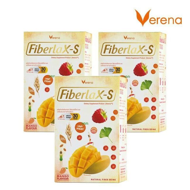 3X Verena Fiberlax-S Mango Detox High Fiber Drink Vitamins Control Weight 150g