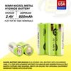 Exell 2.4-Volt Nickel Metal Hydride Razor Battery, EBR-BG2040, 800 mAh, Batteries for Electric Shavers