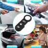 X AUTOHAUX 3 Button Auto Remote Fob Case Insert Rubber Keypad Replacement