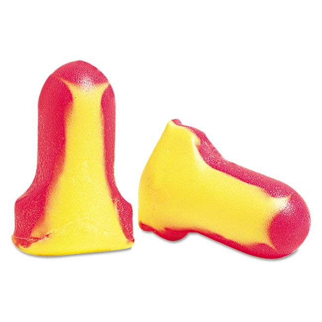 HONEYWELL LL-1 Howard Leight LL-1 Laser Lite Disposable Uncorded Foam Earplugs, Polycarbonate Foam, Standard, Red and Yellow (Pack of 200)