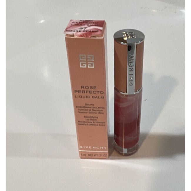 GIVENCHY ROSE PERFECTO LIQUID BALM 37 Rouge Graine 6mL.