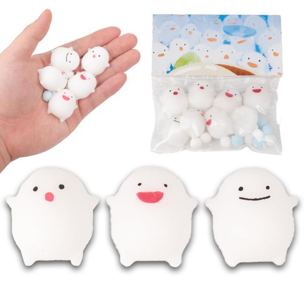 WalaWala Mochi Squishy Toys Set, Mini Mochi Party Favors for Kids, Kawaii Squishy Toy Stress Relief Toys, Goodie Bags Fillers with Storage Box, Classroom Prizes