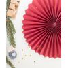 3 x decorative rosettes burgundy, 26 - 43 cm