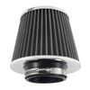 3" 76mm High Flow Inlet Cold Air Intake Cone Replacement Dry Air Filter Set