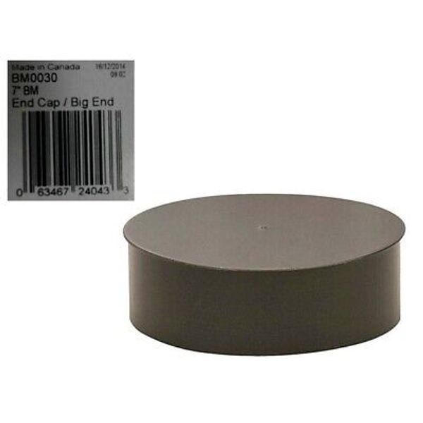 Imperial BM0030 Stove Pipe Cap, 7" Dia., Black