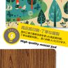 Pretimo Mouse Pad, Compatible with Optical Mouse, Washable, Mini Size, Anti-Slip, Thin, Lightweight, Full Flat, Wood Grain