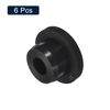 uxcell 6 Pcs Black Plug Hole H18 Waterproof Rubber Button Plug for 17mm/0.67" Hole