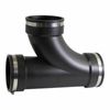 Everflow 4 inch Flexible PVC Tee Coupling with Stainless Steel Clamps