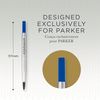 Parker Original Rollerball Pen Refills - Medium Point - Blue Ink - 3 Pack