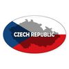 CafePress Czech Republic Flag Extra Oval Car Bumper Sticker
