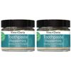 Viva Doria Remineralizing Toothpaste Peppermint | Natural Whitening Toothpaste | Fluoride Free Toothpaste, 3 Oz Glass Jar, 2 Pack