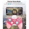 Hall Effect iPhone Controller with Phone Clip, Wireless Bluetooth Game Controller for Android/iPhone/Apple Arcade MFi Games/PC/Switch with Macro/Lock Joystick Speed/6-Axis/Motors/Turbo/ABXY FUN Switch