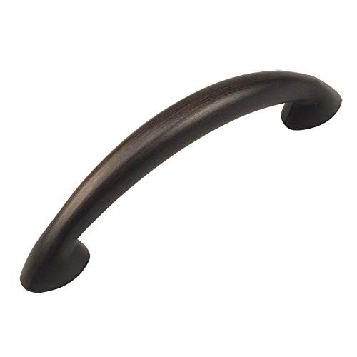 Cosmas 10 Pack 323-64ORB Oil Rubbed Bronze Modern Cabinet Hardware Arch Handle Pull - 2-1/2" Inch (64mm) Hole Centers