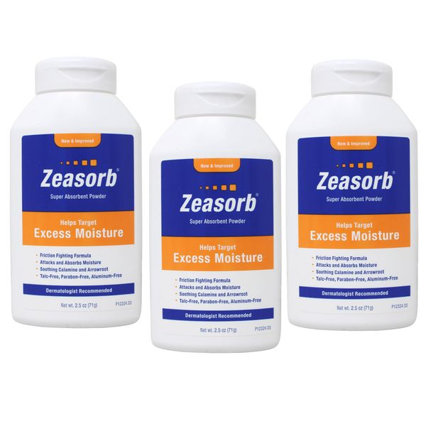 ZEASORB POWDER 2.5 OZ (3 pack)