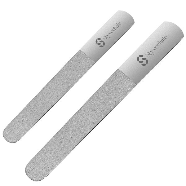 Nail File Diamond Deb Dust Coated Coarse Rough Toenail Files - Rough and Fine Sided Nail Files Podiatry Manicure Autoclavable 6" Pack of 2 (6" Inch)