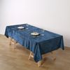 NAVY BLUE 60"x102" Premium Velvet Rectangular Tablecloth Wedding Party Linens