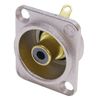 Neutrik NF2D Professional D Plate Mounted Phono Chassis Socket With Gold Terminals and Colour Cod