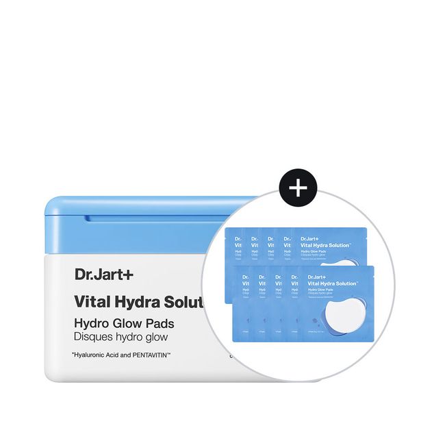 [Daily moisture pad] Dr. Jart Vital Hydra Solution Hydro Glow Pads 60 sheets (+2 pads x 10)